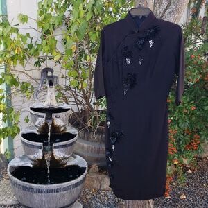 VNTG 50's Black Designer Dress